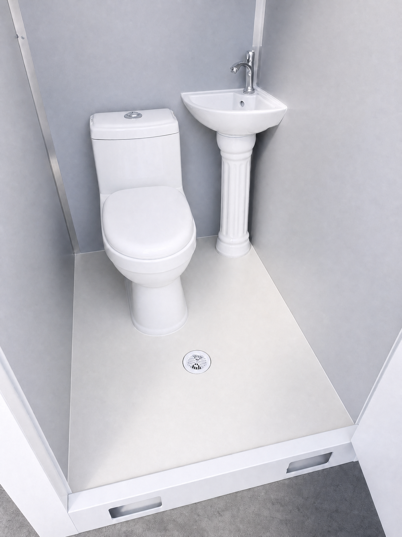 Cabines sanitaires, cabines WC 1,3 × 1,1 m