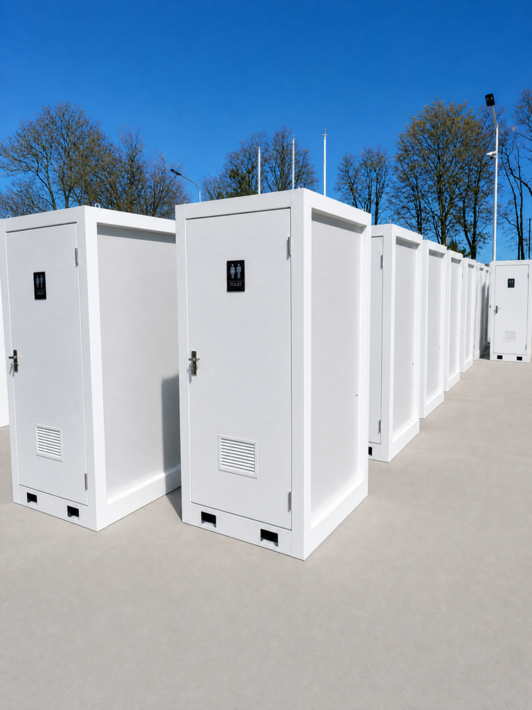 Cabines sanitaires, cabines WC 1,3 × 1,1 m