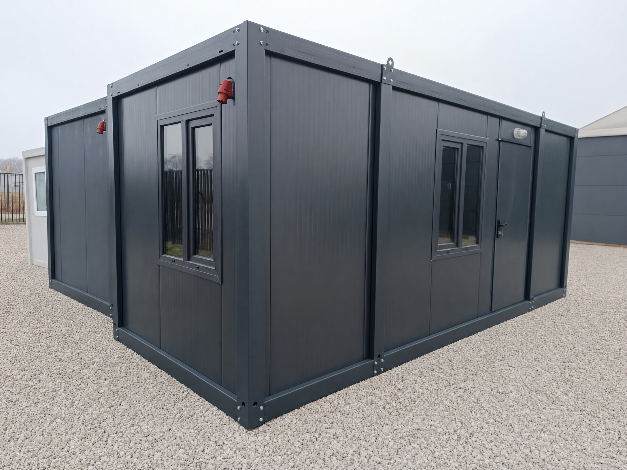 BUNGALOW BUREAU 6 x 2,4 m ANTHRACITE