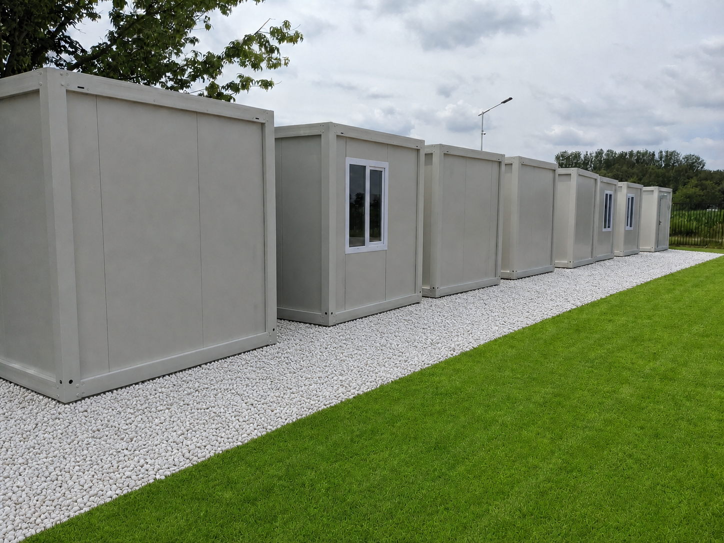 BUNGALOW BUREAU 6 x 2,4 m BLANC