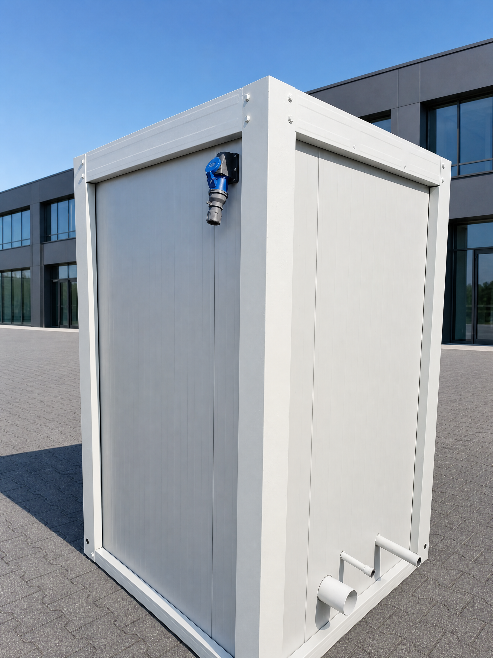 Cabines sanitaires, cabines WC 1,43 × 1,43 m
