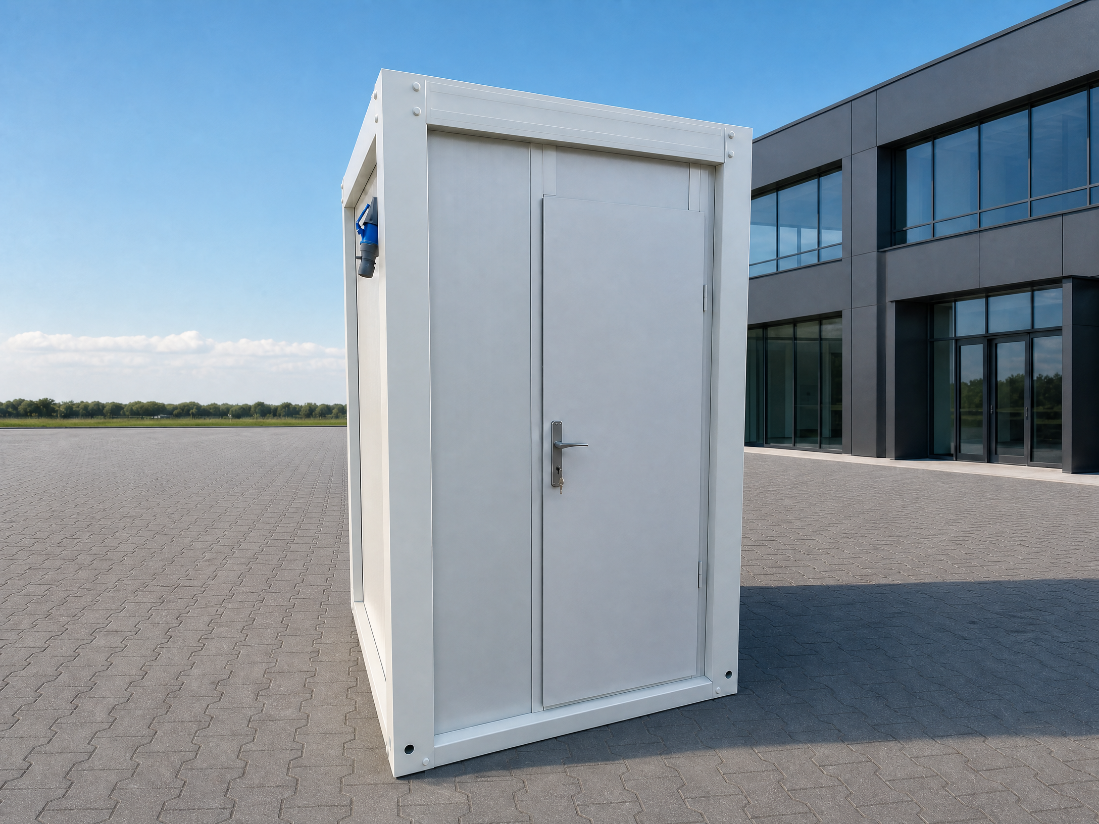 Cabines sanitaires, cabines WC 1,43 × 1,43 m